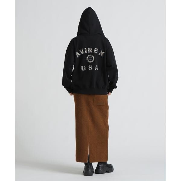 アヴィレックス（AVIREX）/《取扱店限定アイテム》LEOPARD VARSITY LOGO PARKA