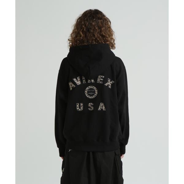 アヴィレックス（AVIREX）/《取扱店限定アイテム》LEOPARD VARSITY LOGO PARKA