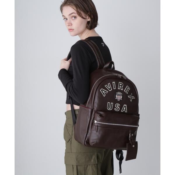 アヴィレックス（AVIREX）/VARSITY LEATHER DAYPACK ／ AVX5628