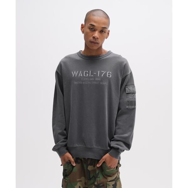 アヴィレックス（AVIREX）/FADED MIL．POCKET CREWNECK SWEAT_3