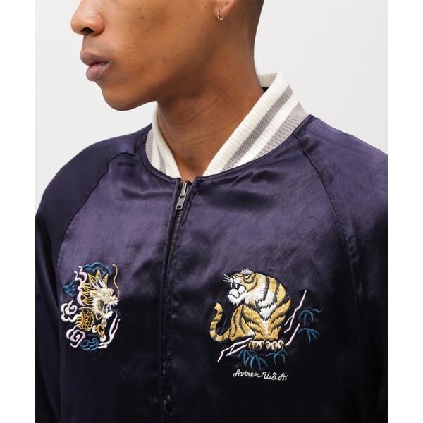 【NEW】アヴィレックス（AVIREX）/《直営店限定》SOUVENIR JACKET ”DRAGON & CHERRY BLOSSOMS”