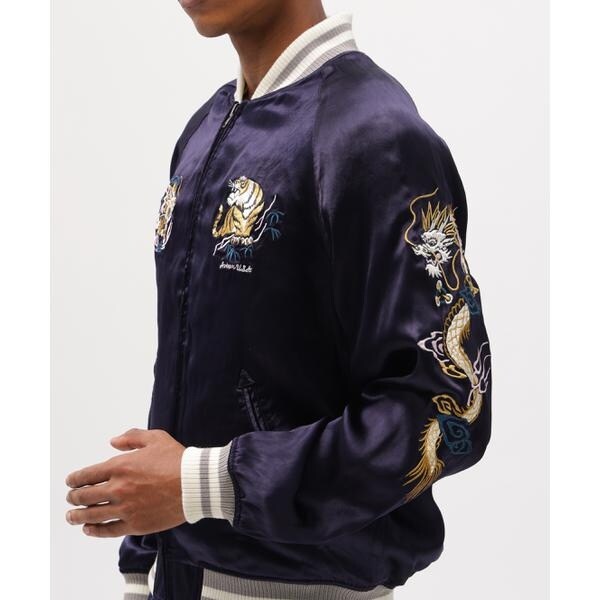 【NEW】アヴィレックス（AVIREX）/《直営店限定》SOUVENIR JACKET ”DRAGON & CHERRY BLOSSOMS”