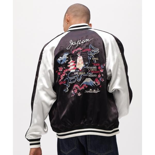【NEW】アヴィレックス（AVIREX）/《直営店限定》SOUVENIR JACKET ”DRAGON & CHERRY BLOSSOMS”