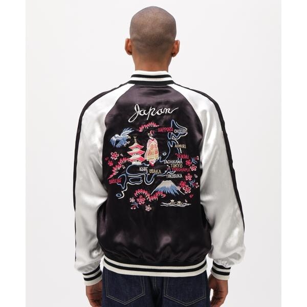 【NEW】アヴィレックス（AVIREX）/《直営店限定》SOUVENIR JACKET ”DRAGON & CHERRY BLOSSOMS”