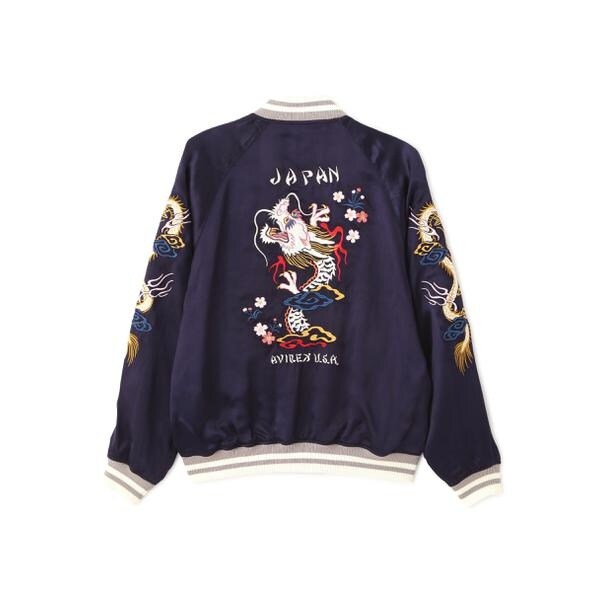 【NEW】アヴィレックス（AVIREX）/《直営店限定》SOUVENIR JACKET ”DRAGON & CHERRY BLOSSOMS”