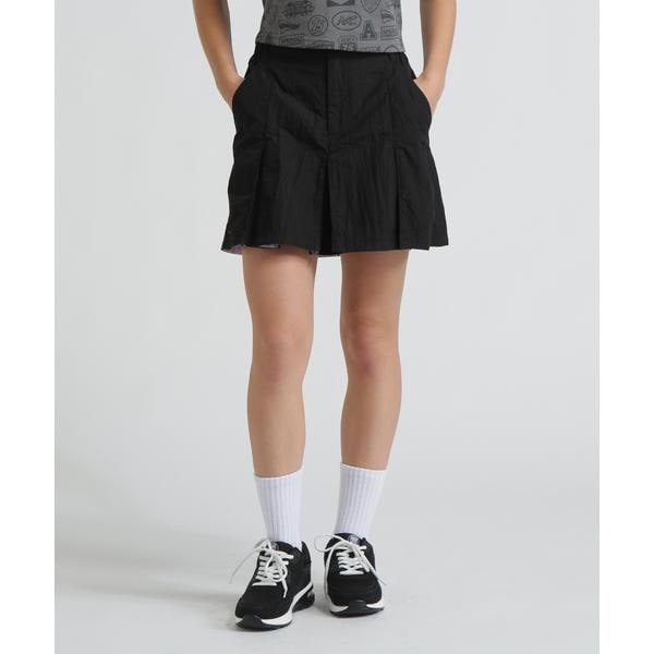 アヴィレックス（AVIREX）/NYLON SKIRT−LIKE PLEATED SKIRT
