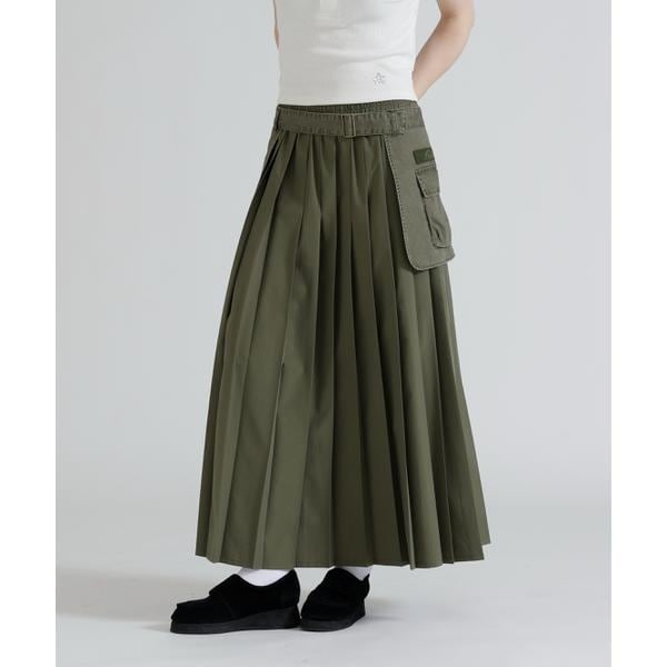 アヴィレックス（AVIREX）/MILITARY POCKET BELT POUCH PLEATED SKIRT