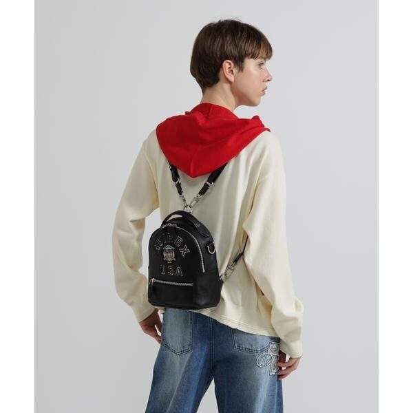 アヴィレックス（AVIREX）/《直営店限定》VARSITY LEATHER MINI BACKPACK／AVX 5653_2