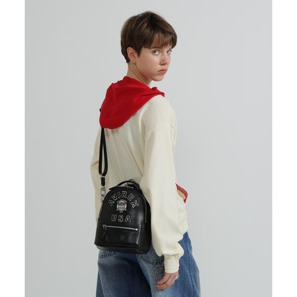 アヴィレックス（AVIREX）/《直営店限定》VARSITY LEATHER MINI BACKPACK／AVX 5653_6