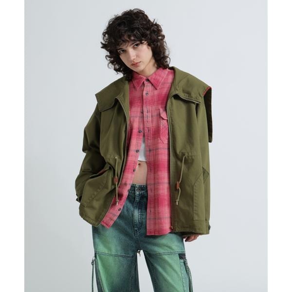 アヴィレックス（AVIREX）/《WOMAN》CUSTOM M−51 FADE WASH JACKET／カスタムM−51フェイドジャ