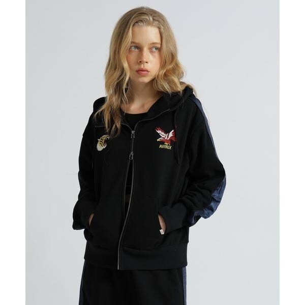 アヴィレックス（AVIREX）/《SOUVENIR COLLECTION》WOMAN／SATIN SKA COMBI PARKA