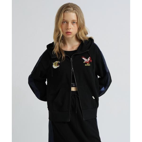 アヴィレックス（AVIREX）/《SOUVENIR COLLECTION》WOMAN／SATIN SKA COMBI PARKA
