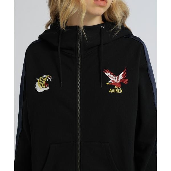 アヴィレックス（AVIREX）/《SOUVENIR COLLECTION》WOMAN／SATIN SKA COMBI PARKA