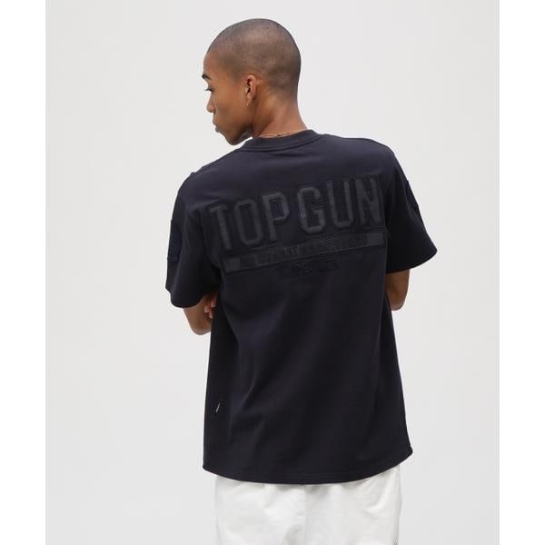 アヴィレックス（AVIREX）/《直営店限定》S／S TOPGUN LEATHER PATCHED T−SHIRT