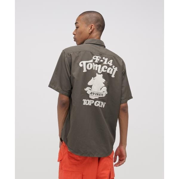 アヴィレックス（AVIREX）/《WEB&DEPOT限定》S／S TOM CAT SILHOUETTE SHIRT