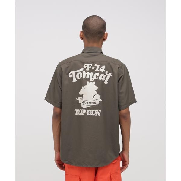 アヴィレックス（AVIREX）/《WEB&DEPOT限定》S／S TOM CAT SILHOUETTE SHIRT_19