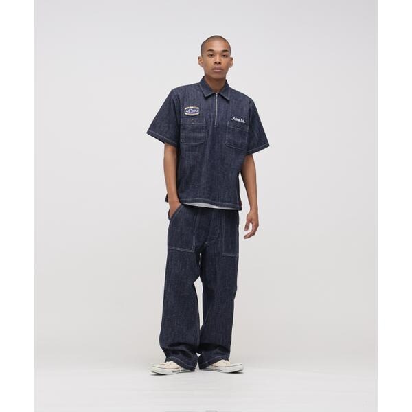 【NEW】アヴィレックス（AVIREX）/《AVIREX × UNIVERSAL OVERALL》NAVY POSTAL HALF ZIP S_4