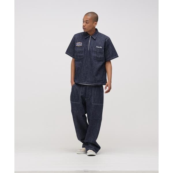 【NEW】アヴィレックス（AVIREX）/《AVIREX × UNIVERSAL OVERALL》NAVY POSTAL HALF ZIP S_5