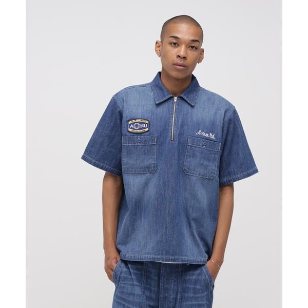 【NEW】アヴィレックス（AVIREX）/《AVIREX × UNIVERSAL OVERALL》NAVY POSTAL HALF ZIP S_8