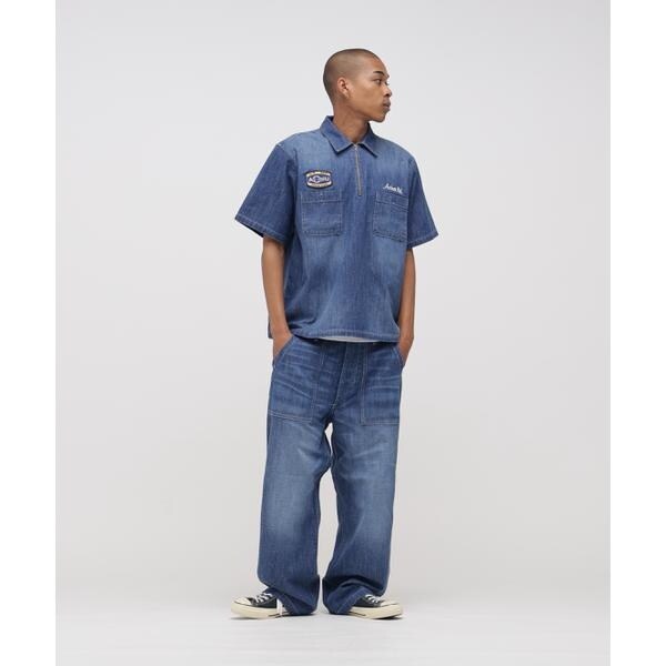 【NEW】アヴィレックス（AVIREX）/《AVIREX × UNIVERSAL OVERALL》NAVY POSTAL HALF ZIP S_10