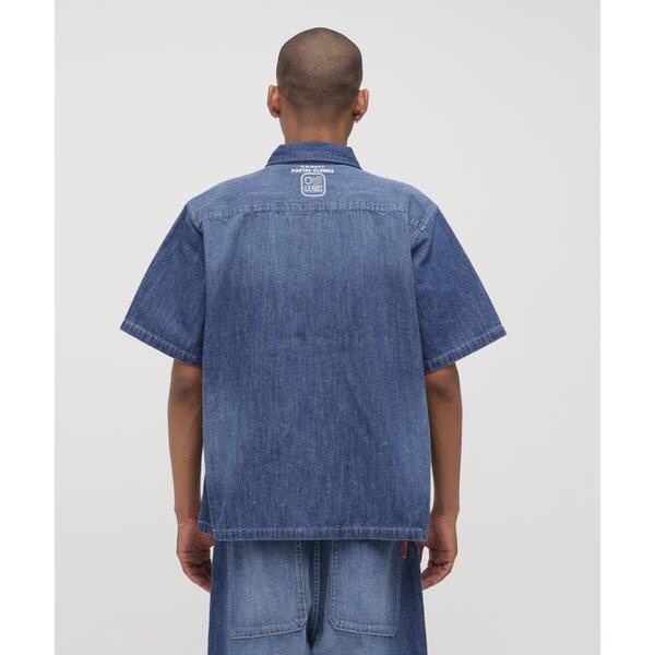 【NEW】アヴィレックス（AVIREX）/《AVIREX × UNIVERSAL OVERALL》NAVY POSTAL HALF ZIP S_13