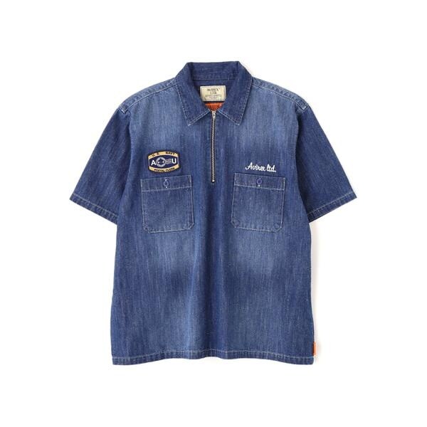 【NEW】アヴィレックス（AVIREX）/《AVIREX × UNIVERSAL OVERALL》NAVY POSTAL HALF ZIP S_19