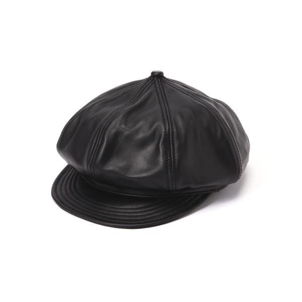 ショット（Schott）/LEATHER NEWSBOY CAP／レザー ニュースボーイキャップ キャスケット