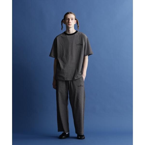 ショット（Schott）/BLIND STRIPE T−SHIRT／ブラインドストライプ T 