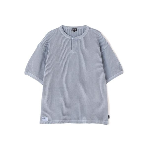 THERMAL PIGMENT O／D HENLEY NECK T-SHIRT／サーマル オーバーダ ショット（Schott）/THERMAL PIGMENT O／D HENLEY NECK T−SHIRT