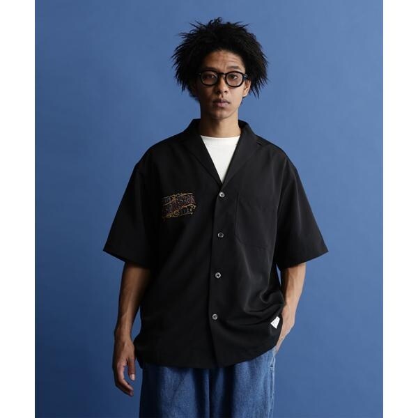 ショット（Schott）/EMB． TC SHIRT BARBER／刺繍シャツ