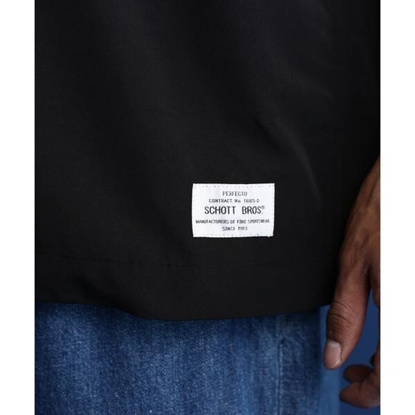 ショット（Schott）/EMB． TC SHIRT BARBER／刺繍シャツ ”バーバーロゴ