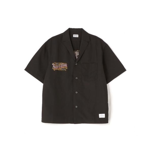 ショット（Schott）/EMB． TC SHIRT BARBER／刺繍シャツ