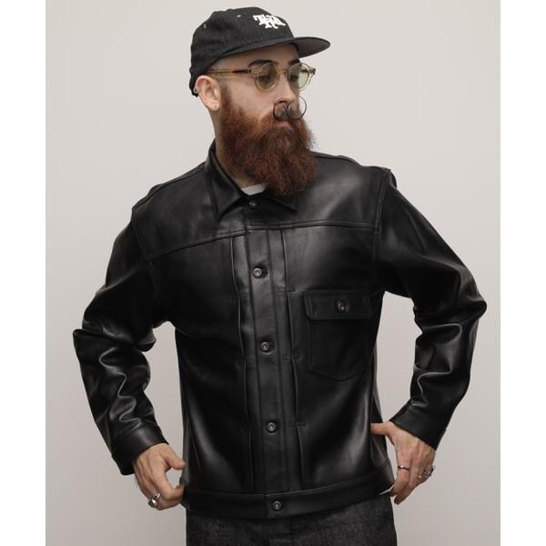 ☆ 【プレオーダー】 Schott SHEEP LEATHER 1st TRACKER JACKET