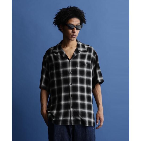ショット（Schott）/OMBRE PLAID SS SHIRT／オンブレ チェック 半袖シャツの通販は