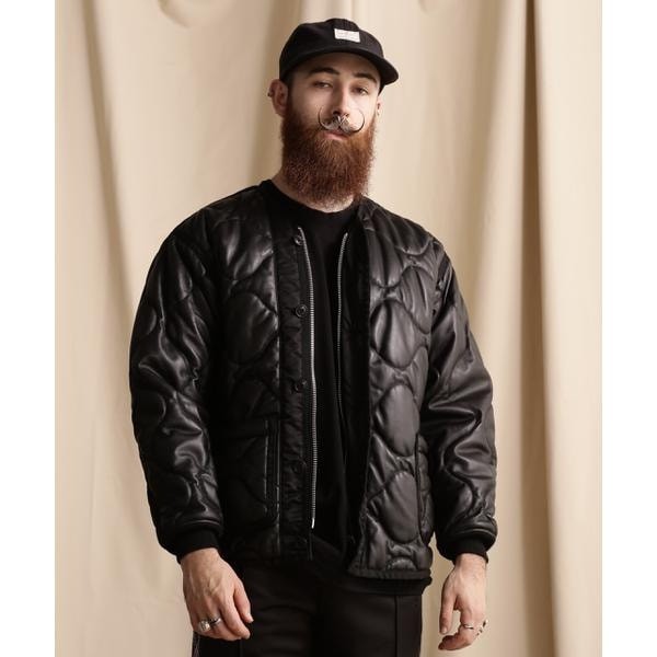 ショット（Schott）/QUILTED LINNER LEATHER JACKET／キルティングライナー レザージャケット