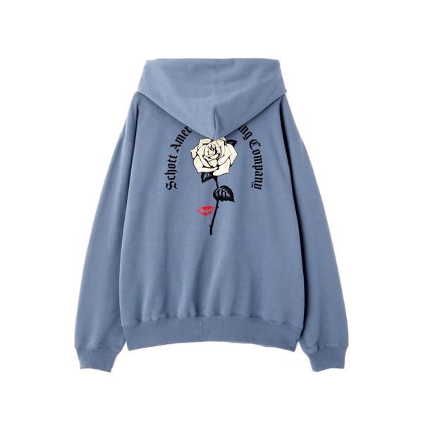 ショット（Schott）/WEB LIMITED／HOODED SWEAT DOLLER ROSE／ダラー