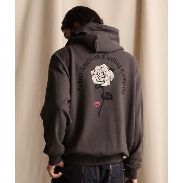 ショット（Schott）/WEB LIMITED／HOODED SWEAT DOLLER ROSE／ダラー