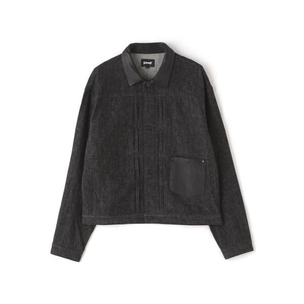 ショット（Schott）/DENIM LEATHER COMBI G−JACKET ”BULKY”／デニム レザーコンビ Gジ