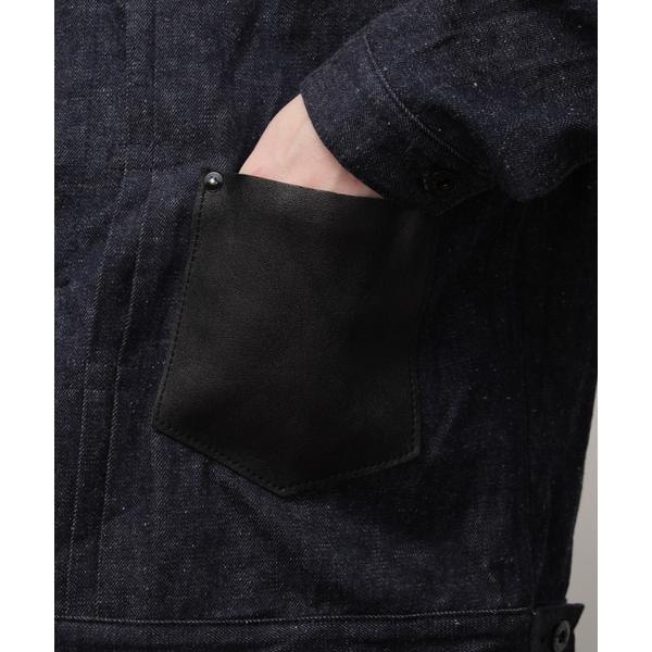 ショット（Schott）/DENIM LEATHER COMBI G−JACKET ”BULKY”／デニム レザーコンビ Gジ