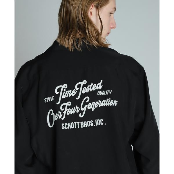 ショット（Schott）/BOWLING LS SHIRT／ボーリング ロングスリーブシャツ