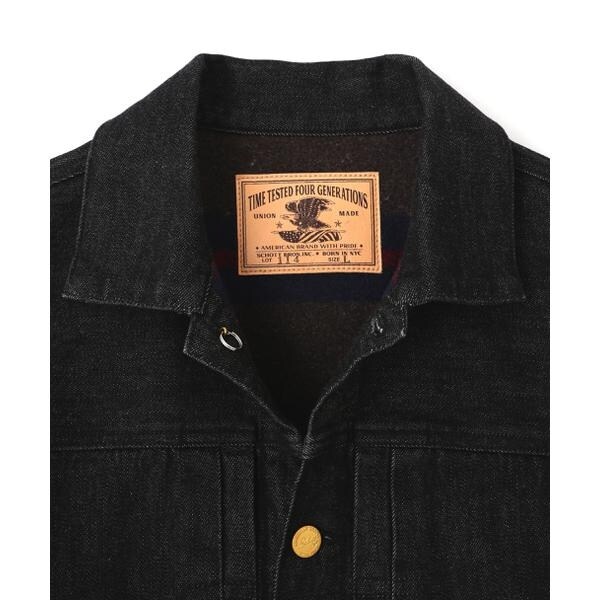 ショット（Schott）/LOT． 114 BLACK DENIM JACKET／ブラックデニム