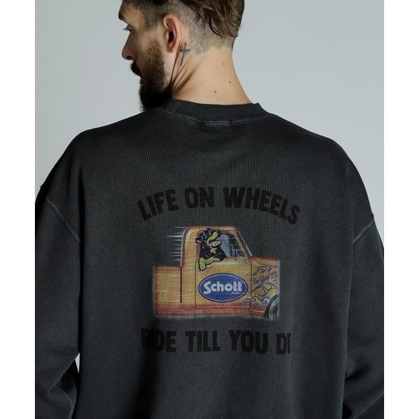 ショット（Schott）/CREW SWEAT HOT ROTTWEILER／クルーネックスウェット ホットロットワイラーの通販は