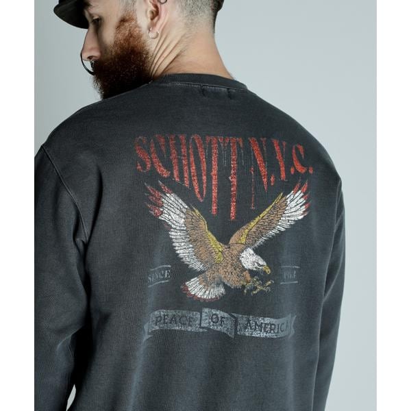 ショット（Schott）/CREW SWEAT TRAD EAGLE／クルースウェット トラッドイーグル