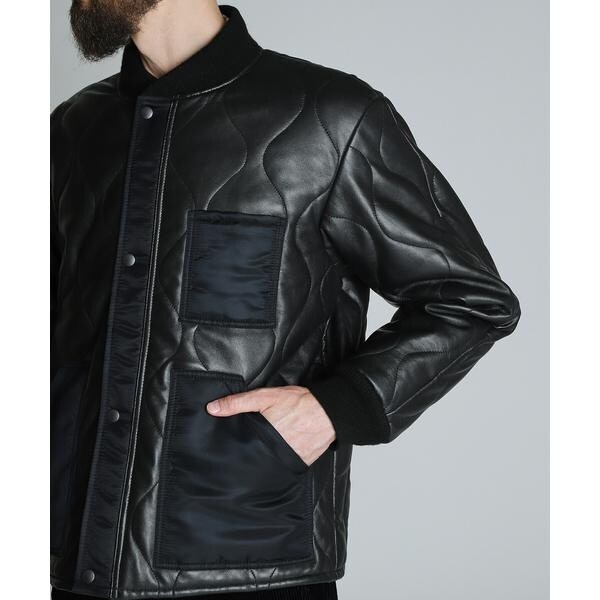 ショット（Schott）/QUILTED LINNER SHORT LEATHER／キルティング