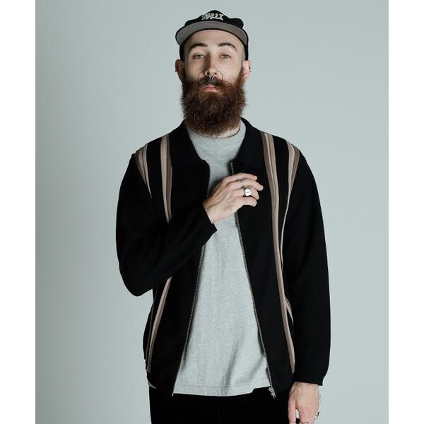ショット（Schott）/LS ZIP KNIT CARDIGAN／LS ジップ ニットカーディガン