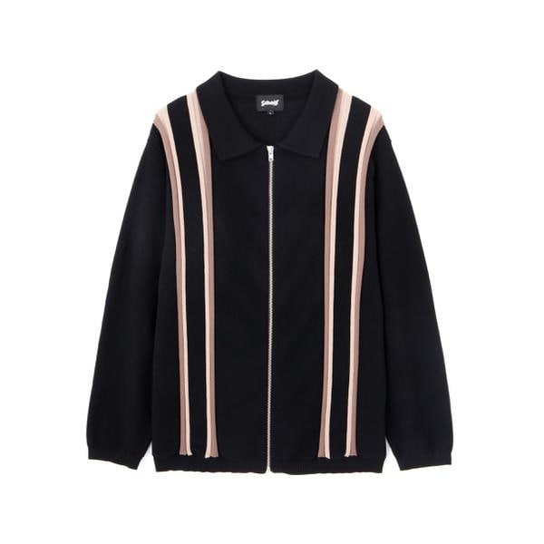 ショット（Schott）/LS ZIP KNIT CARDIGAN／LS ジップ ニットカーディガン