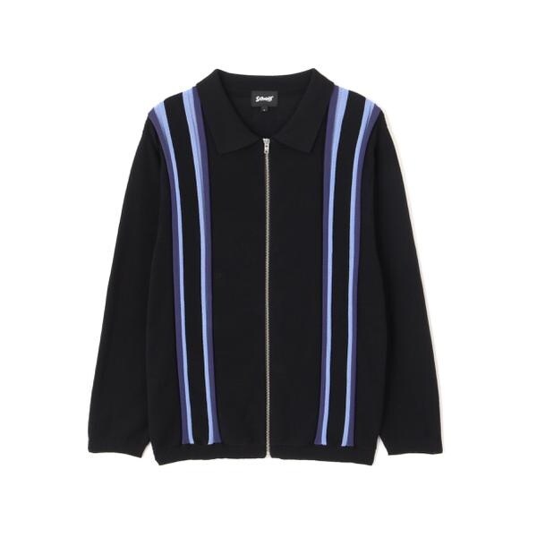 ショット（Schott）/LS ZIP KNIT CARDIGAN／LS ジップ ニットカーディガン