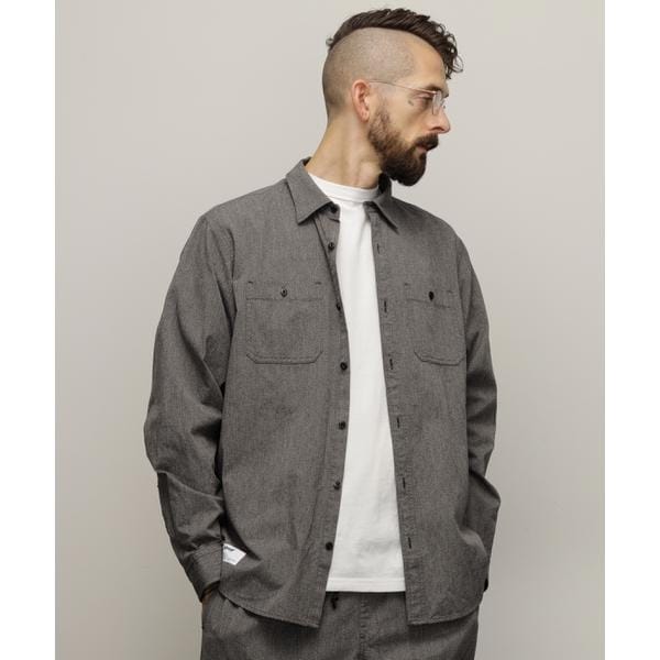 ショット（Schott）/COTTON COVERT LS SHIRT／コットン コバート ロングスリーブシャツ