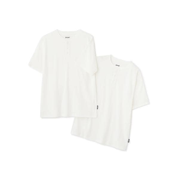 ショット（Schott）/2PACK HENLEY NECK T−SHIRT／2パック ヘンリーネック Tシャツ