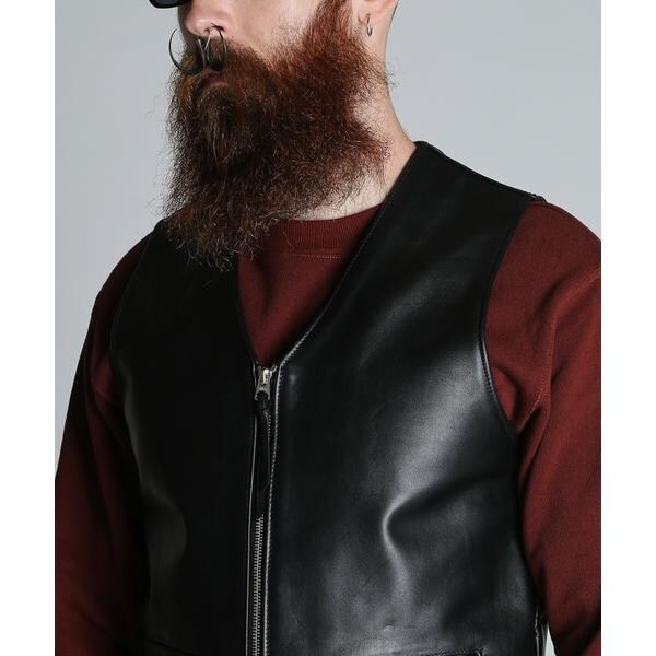 ショット（Schott）/193V LEATHER VEST／レザーベストの通販はau PAY